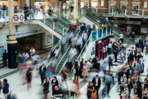 Buyer Personas - people shopping in busy mall