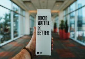 Branding - water in milk carton box