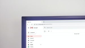 get found - gmail browser on computer screen